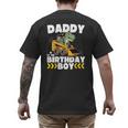 Daddy Of The Birthday Boy Dinosaur Construction Worker Truck Men's Back Print T-Shirt