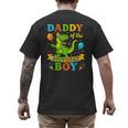 Daddy Of The Birthday Boy T-Rex Dinosaur Birthday Party Men's Back Print T-Shirt