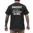 Daddy Of The Birthday Daughter Girl Matching Family For Dad Men's Back Print T-Shirt