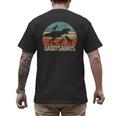 Daddy Dinosaur Daddysaurus 3 Three Kids Xmas Men's Back Print T-Shirt