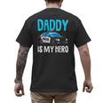 Daddy Is My Hero Police Toddler Police Officer Cop Boys Kids Men's Back Print T-Shirt