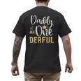 Daddy Of Mr Onederful 1st Birthday First One-Derful Matching Men's Back Print T-Shirt