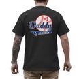 Daddy Of Rookie 1st Birthday Baseball Theme Matching Party Men's Back Print T-Shirt Daddy Of Rookie 1st Birthday Baseball Theme Matching Party Men's Back Print T-Shirt