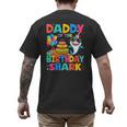 Daddy Of The Shark Birthday Dad Matching Family Men's Back Print T-Shirt