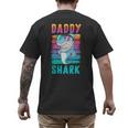 Daddy Shark Retro Vintage Dad Men's Back Print T-Shirt