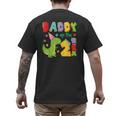Daddy Of The Two Rex 2Nd Birthday Boy Dinosaur T-Rex Men's Back Print T-Shirt