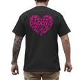 Daddy's Girl Father's Day Idea For a New Dad Men's Back Print T-Shirt