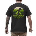 Daddysaurus Rex 2 Kids Sunset Tshirt For Fathers Day Men's Back Print T-Shirt