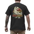Daddysaurus Shirt T-Rex Dad Dinosaur Men's Back Print T-Shirt
