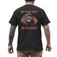 Dad's Birthday Father's Day Dad RIzz Is Bussin' Men's Back Print T-Shirt