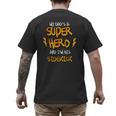 My Dads a Superhero Shirt Cool KidsShirt Men's Back Print T-Shirt
