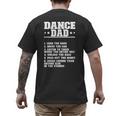 Dancer Dad Dancing Father Of A Dancer Dad Men's Back Print T-Shirt