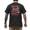 If Diesel Ain't Burnin Then I Ain't Earnin Truck Driver Dad Men's Back Print T-Shirt