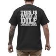 This Is What A DILF Looks Like Hot Dad DILF Men's Back Print T-Shirt This Is What A DILF Looks Like Hot Dad DILF Men's Back Print T-Shirt