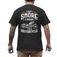 I Don't Snore I Dream I'm A Motorcycle Biker Dad Men's Back Print T-Shirt