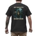 Don't Worry Kitten Daddy's Here Men's Back Print T-Shirt