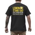 Family Lemonade Stand Dad Men's Back Print T-Shirt Family Lemonade Stand Dad Men's Back Print T-Shirt