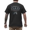 Father Dad Daddy Husband Tshirt Gamer Dad Men's Back Print T-Shirt Father Dad Daddy Husband Tshirt Gamer Dad Men's Back Print T-Shirt
