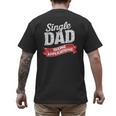 Father Single Dad Taking Applications Men's Back Print T-Shirt