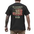 Father Veterans Day My Favorite Veteran Is My Dad Proud Kids Men's Back Print T-Shirt