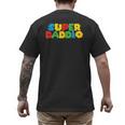 Fatherly Powers Unleashed Gamer Super Dad From Wife & Kids Men's Back Print T-Shirt Fatherly Powers Unleashed Gamer Super Dad From Wife & Kids Men's Back Print T-Shirt