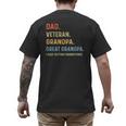Fathers Day Dad Veteran Grandpa Great Grandpa Men's Back Print T-Shirt