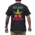 Fathers Day I Wear A Unicorn Shirt Dadacorn Men's Back Print T-Shirt