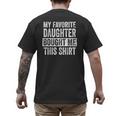 My Favorite Daughter Bought Me This Shirt Dad Father Men's Back Print T-Shirt