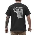 My Favorite Hunting Buddy Calls Me Dad Shirt Men Deer Hunter Men's Back Print T-Shirt