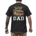 My Favorite Soccer Player Calls Me Dad US Flag Fathers Day Men's Back Print T-Shirt My Favorite Soccer Player Calls Me Dad US Flag Fathers Day Men's Back Print T-Shirt