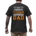 My Favorite Veterinarian Calls Me Dad Fathers Day Men's Back Print T-Shirt