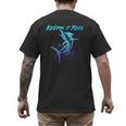 Fishing Keepin IT Reel Marlin Sport Fishermen Men Dad Men's Back Print T-Shirt