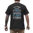 Flight Attendant Shirt For Dad Father Flight Attendant Men's Back Print T-Shirt Flight Attendant Shirt For Dad Father Flight Attendant Men's Back Print T-Shirt