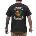 Fluent In Fowl Language Chicken Rooster Mom Dad Farm Men's Back Print T-Shirt