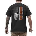 Football Kicker Dad Of A Football Kicker Father US Flag Men's Back Print T-Shirt