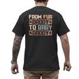 From Fur Daddy To Baby Daddy Dog Dad Pregnancy Announc Men's Back Print T-Shirt