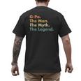 G-Pa The Man The Myth The Legend Dad Grandpa Men's Back Print T-Shirt