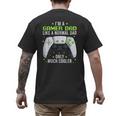 Gamer Dad Gaming Shirts Fathers Day Video Game Daddy Men's Back Print T-Shirt