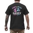Gender Reveal Daddy Dad Men's Back Print T-Shirt Gender Reveal Daddy Dad Men's Back Print T-Shirt