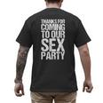Gender Reveal Mum Dad Party Men's Back Print T-Shirt