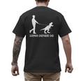 German Shepherd Dad Dinosaur GSD Owners Father's Day Men's Back Print T-Shirt German Shepherd Dad Dinosaur GSD Owners Father's Day Men's Back Print T-Shirt