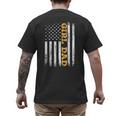 Girl Dad Father's Day Dad Daughter Dad Of Girls Outnumbered Men's Back Print T-Shirt