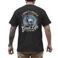 Goat Life Chose Me Rancher Farmer Goat Dad Goat Men's Back Print T-Shirt