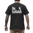 The GolfFather Golf Father God Father Dad Golfer Men's Back Print T-Shirt