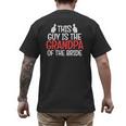 Grandpa Of The Bride Wedding Bride Grandfather Men Dad Men's Back Print T-Shirt