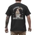 Grandpa Fathers Day Gnome For Men And Best Dad Pun Men's Back Print T-Shirt