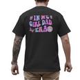 Groovy Retro In My Girl Dad Era Daddy Fathers Day Men's Back Print T-Shirt