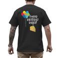 Happy Birthday Daddy Cute Toddler Dad's Birthday Party Men's Back Print T-Shirt