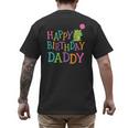 Happy Birthday Daddy Men's Back Print T-Shirt