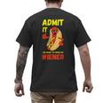 Hilarious Hot Dog Dad Joke Text Pun Dirty Joke -Barbecue Men's Back Print T-Shirt Hilarious Hot Dog Dad Joke Text Pun Dirty Joke -Barbecue Men's Back Print T-Shirt